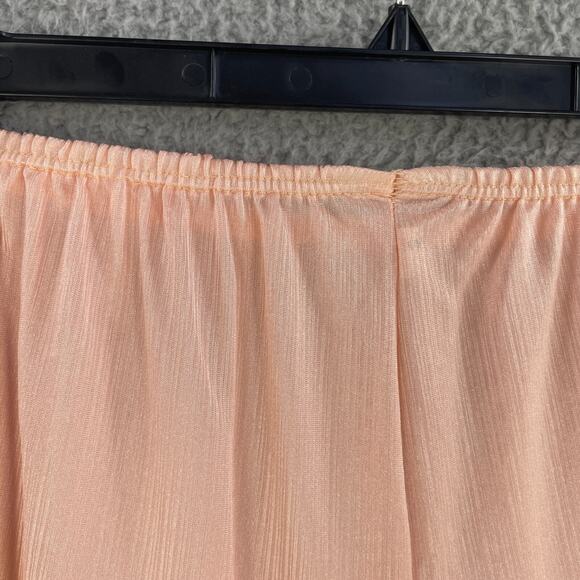 Vtg Erica Loren Pajama Set Pjs Dress Sz Large Lace Peach USA - Picture 14 of 16